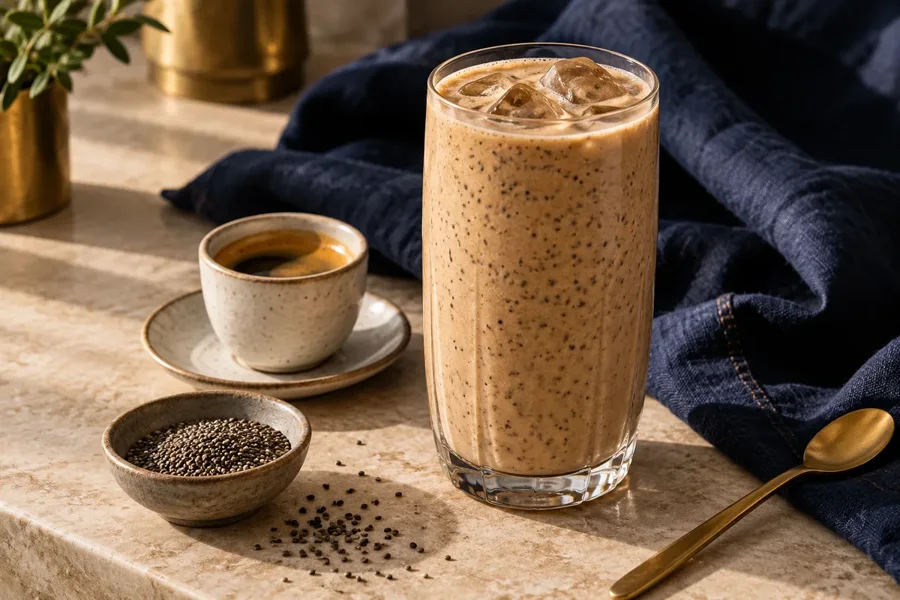 Imagen ilustrativa de Batida Isopure de café y crema