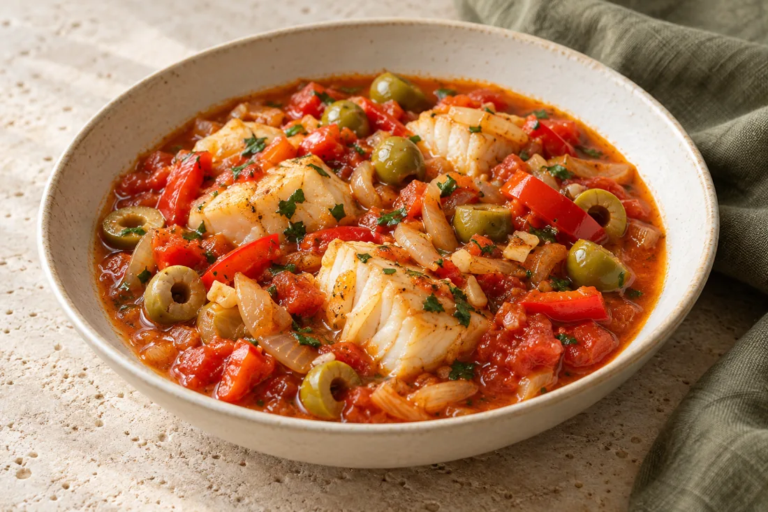 Imagen ilustrativa de Bacalao guisado estilo boricua