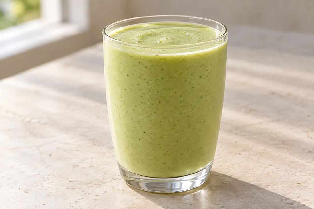 Imagen ilustrativa de Batida Isopure de pepino y aguacate