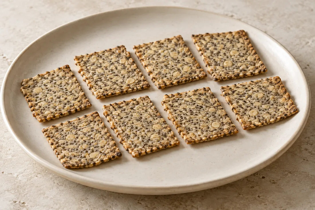 Imagen ilustrativa de Crackers de chía y almendra