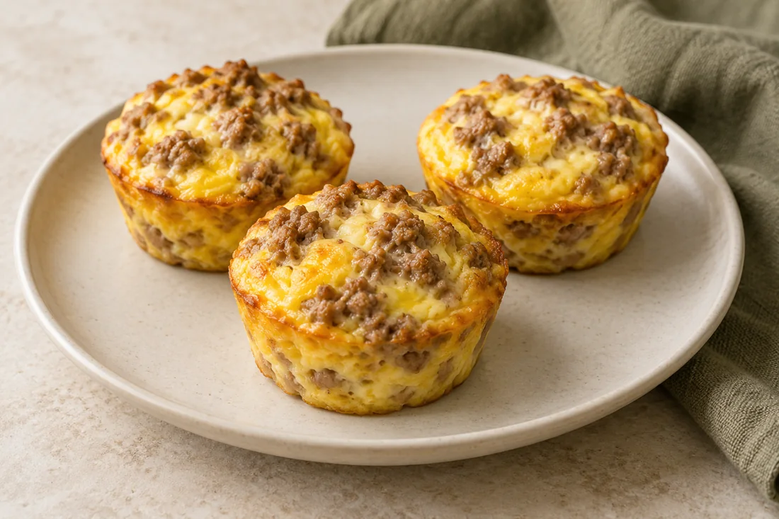 Imagen ilustrativa de Muffins de huevo y pavo