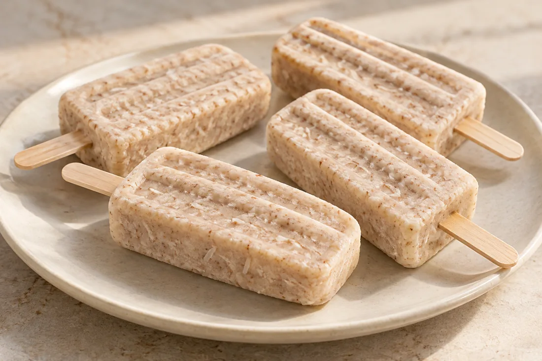 Imagen ilustrativa de Paletas cremosas de canela y coco