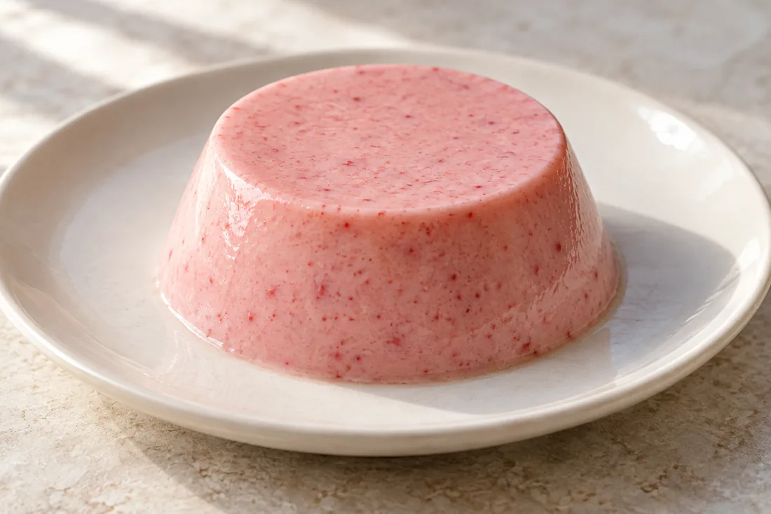 Imagen ilustrativa de Panna cotta de fresa