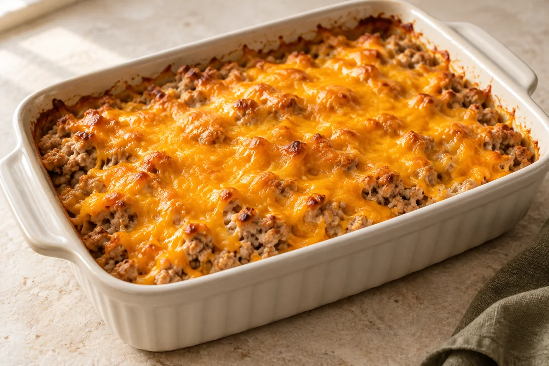 Imagen ilustrativa de Pavo gratinado con cheddar