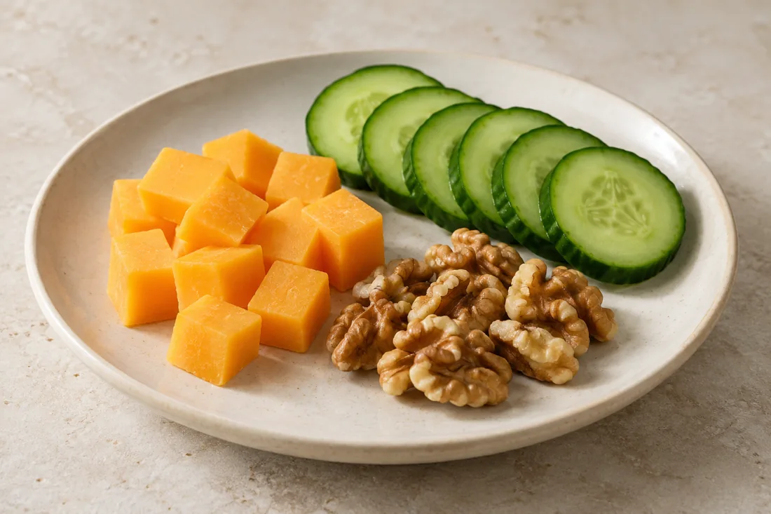 Imagen ilustrativa de Tabla pequeña de cheddar y nueces