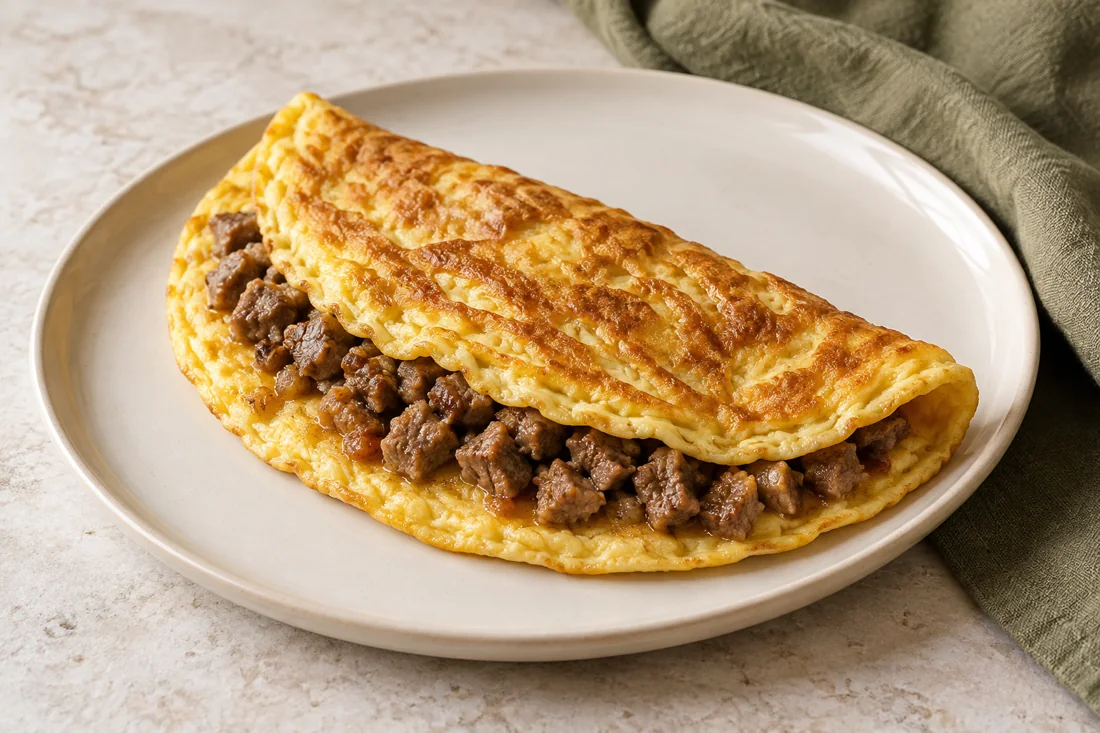 Imagen ilustrativa de Tortilla de cordero sin queso